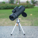 Starscope Monocular - Top-Rated Monocular 12X50 High Power HD Monocular with Smartphone Holder & Tripod – Waterproof Monocular Telescope