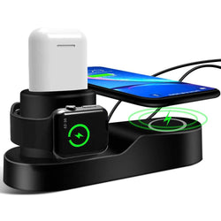 4-in-1 Wireless Universal Charger Station, 10W QI Fast Charging